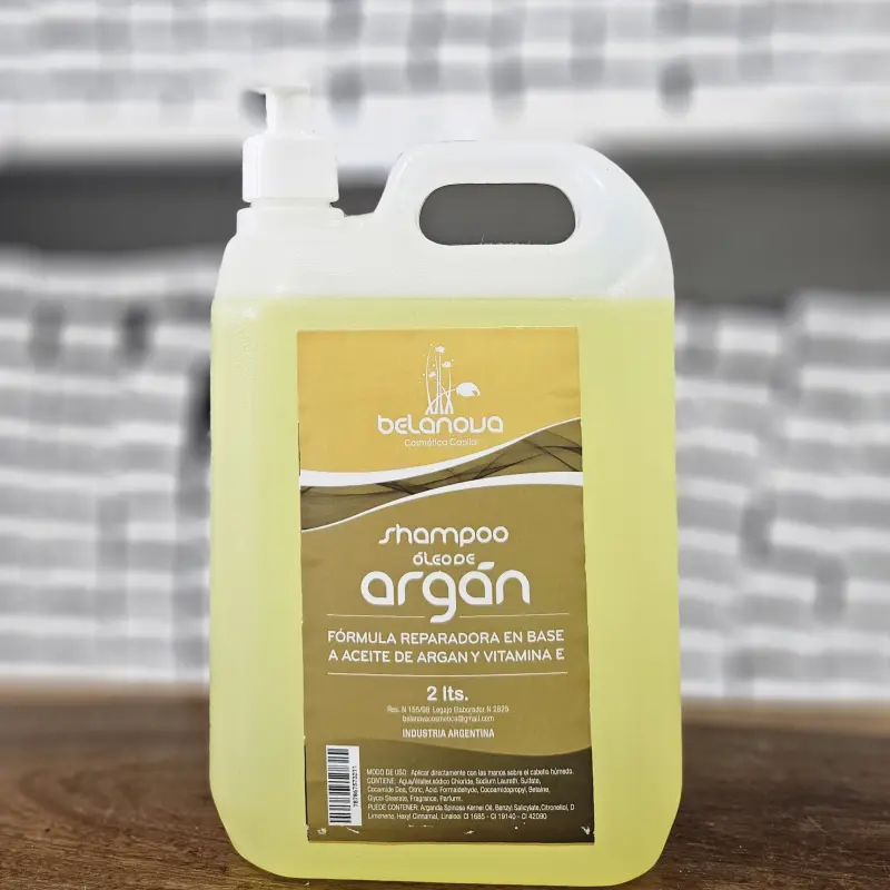 Shampoo de Argán (2 litros) c/ válvula | Bell Distribuidora