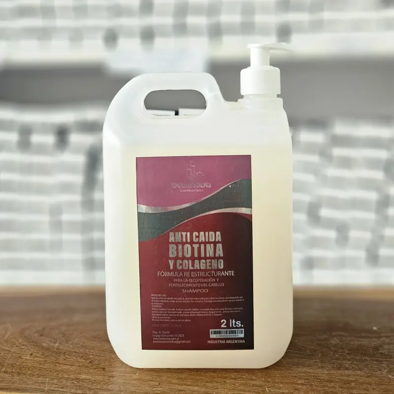 Shampoo Anticaida de Biotina (2 Litros) c/ válvula | Bell Distribuidora