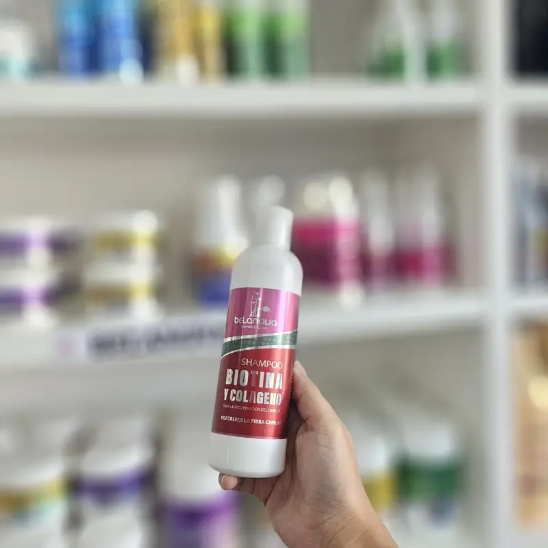 Shampoo con Biotina Y Colageno 250ml. | Bell Distribuidora