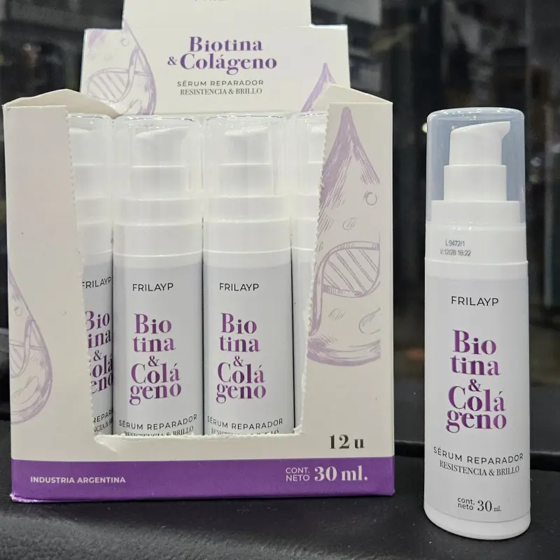 Serum reparador de Biotina & Colageno x 30ml. | Bell Distribuidora