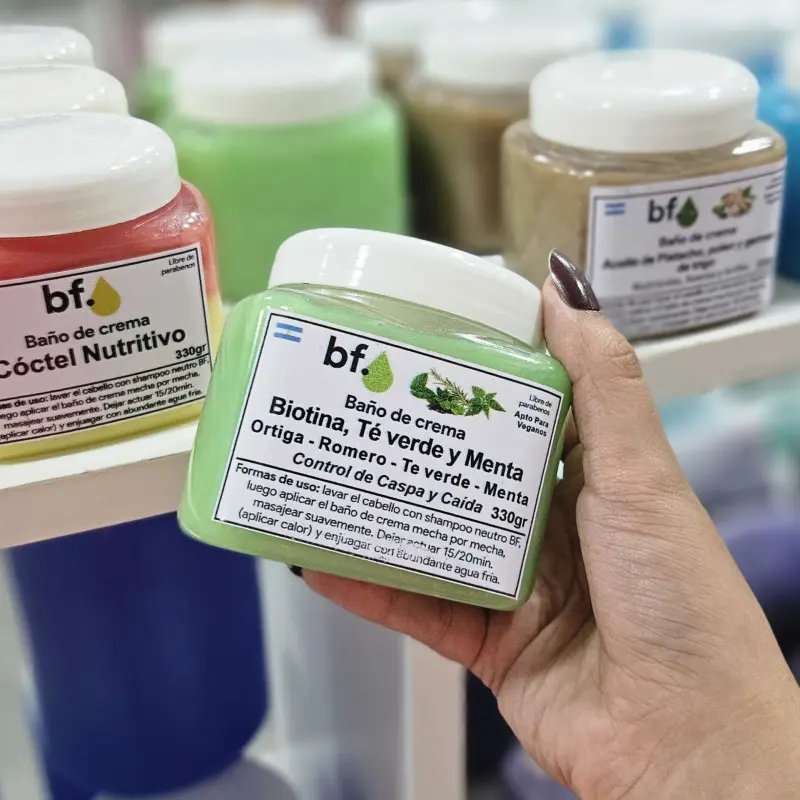 Baño de crema de Biotina y té verde x 330g. BF | Bell Distribuidora