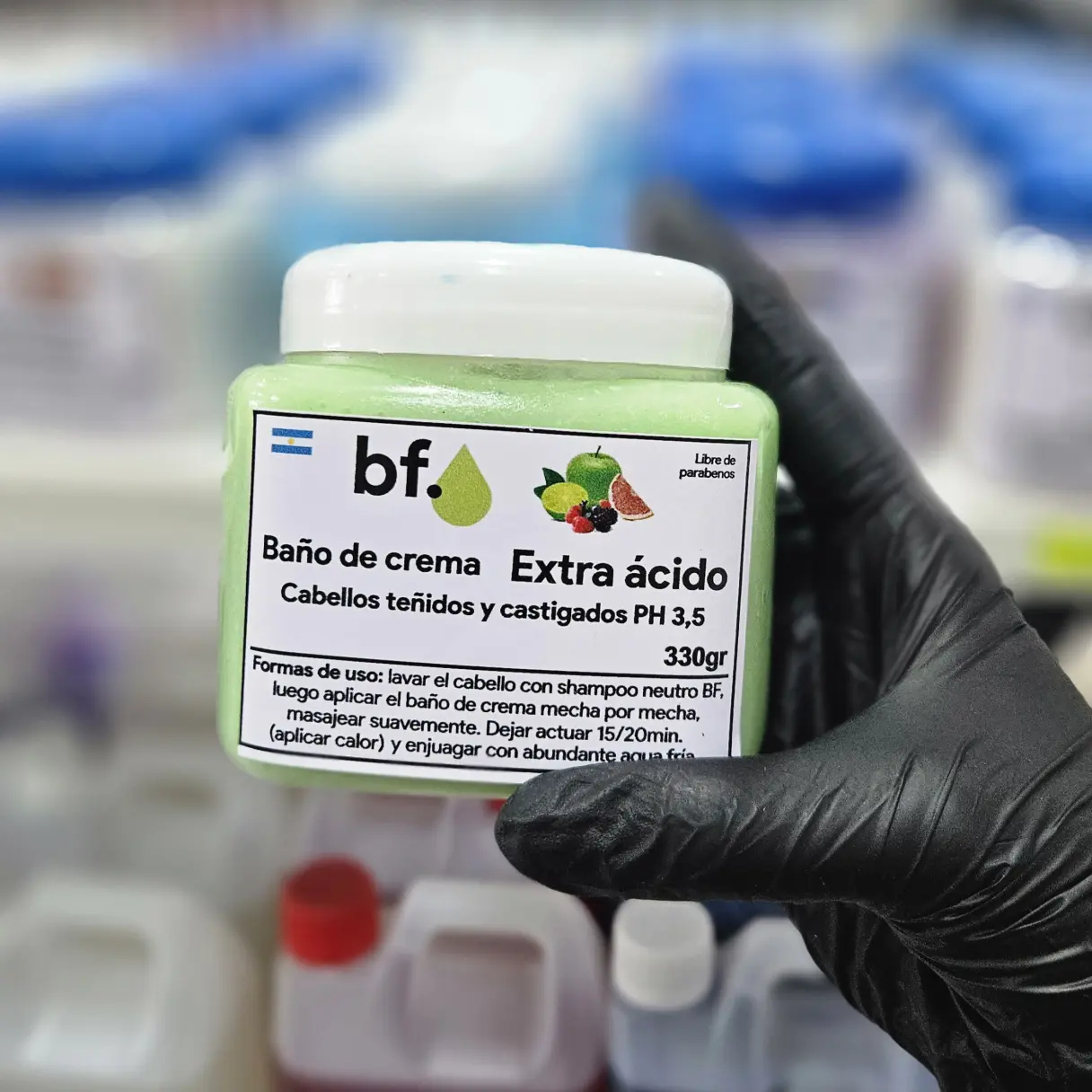 Baño de crema pH Extra Acido x 330g. BF | Bell Distribuidora
